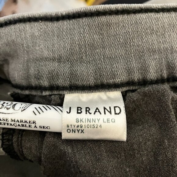 J Brand Womens Jeans Skinny Leg Onyx Gray Denim Size 27 Low Rise - Picture 5 of 6